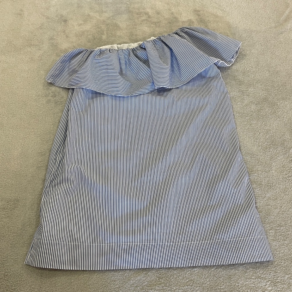Abercrombie & Fitch One-Shoulder Ruffle Dress Size Small Petite - Picture 11 of 11